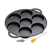 Genérico Cast Iron Pancake Pan 7-hole Nonstick Cooking Tool Egg Frying