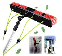 Genérico Cepillo para Limpiar Cristales, Kit de pértiga telescópica para Suministro de Agua doméstico, Cepillo Giratorio para Paneles solares, Cepillo telescópico con Suministro de Agua de 12 Metros,