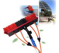 Genérico Cepillo para Limpiar Cristales, Kit de Poste telescópico para Suministro de Agua doméstico, Cepillo Giratorio para Paneles solares, Cepillo de Limpieza, Cepillo de Limpieza de 3-12 m, Poste