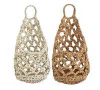 Genérico Cestas para macramés Colgantes, Soporte para macetas para Colgar en la Pared, Colgador Decorativo de algodón Tejido Bohemio, Juego de colgadores para Plantas de macramés, colgadores pequeños