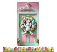 Genérico Cheerful Entry Cover - Easter Outdoor Happy Banner, 25 Inch Fabric with Glow, Cloth Panel Set with Design, Party Decor Accent, Celebration Ornament for Apartment, Office, Room
