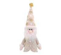 Genérico Christmas Wine Bottle Cover, Red and White Polyester Doll Design, 18x6x39cm Holiday Table Decoration, PP Cotton Filling, Festive Champagne Sleeve