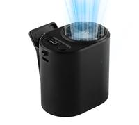 Generico Clip Fan Portable, 100-Speed Quiet Rechargeable, LED Display Compact Cooling Tool, Reusable Travel Kit, Lightweight Wind Accessory, for Car Camping Work Home Office Waist Shirt Bedroom Desk