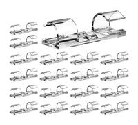 Genérico Clips Adhesivos para Cables - Clip Adhesivo para Cables 3x1,1x0,7cm, 20 Clips para Gestión De Cable PP + Pegamento Acrílico | Soportes De Cable Transparentes para Organización De Pared Deb