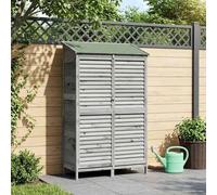 Genérico Cobertizo de Jardín con Techo Gris 106 x 56 x 176,5 cm,Casa y jardín,Jardín,Artículos de Exterior,Estructuras de Exteriores,Cobertizos,27.8 kg-42033466