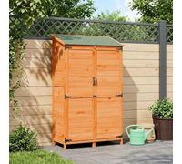 Genérico Cobertizo de Jardín con Techo Marrón 106,5 x 56 x 176 cm,Casa y jardín,Jardín,Artículos de Exterior,Estructuras de Exteriores,Cobertizos,28.75 kg-42033451
