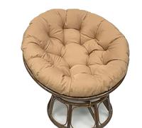 Genérico Cojín De Silla Papasan para Exterior, Cojín De Silla Colgante Impermeable Cojín De Asiento Redondo, Cómodo Cojín De Silla con Cojín De Asiento Extraíble, Silla De Jardín,Caqui,100cm