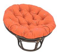Genérico Cojín para Silla Papasan Redondo, Impermeable Cojines Tapizado de Suelo para Silla, CojíN para Silla de JardíN con Forma de Huevo para Interiores Exteriores Asientos,Naranja,90×90