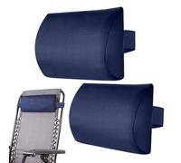 Genérico Cojín Universal para Tumbona, 37x17cm Almohada Reclinable Ajustable, Almohada Ergonómica Extraíble Paras Silla De Playa, Cojín De Viaje, para Soporte Cervical