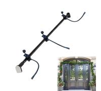 Genérico Colgador de guirnalda para puerta Soporte Metálico Ajustable | Colgador Para Corona De Puerta Luces de cadena, pared, exterior, interior, Navidad, puerta principal, porche, Grande