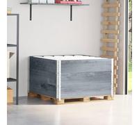 Genérico Collares de palets 3 uds Madera Maciza de Pino Gris 100x100 cm,Economía e Industria,Manipulación de Materiales,Plataformas de Carga y palés,28.6 kg-3295376