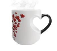 Genérico Color Changing Mug - Heart Shape Cup, 325ml Beverage Container