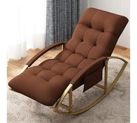 Genérico Conjunto de Mecedora Moderna y cómoda con reposapiés: cojín Suave, diseño Transpirable, Elegantes reposabrazos, Ideal para Sala de Estar y Dormitorio, Incluye prácticos Bolsillos Laterales.