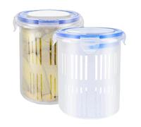 Genérico Contenedor de Pepinillos Equipado con Colador | Impermeable 2 Piezas, Soporte para Pepinillos con Colador | para Alimentos