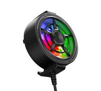 Genérico Cooling Fan for Phone, Light Up Low Noise, Strong Wind | Phone Heat Dissipation Pad for Video Calls, Live Broadcasting, Vlogging Recording, Tablet, Commuting