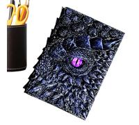 Genérico Cuaderno De Dragón Exquisito Decorativo 3D De Dragón En Relieve | Cuaderno Diario para Viaje para Trabajo Estudio Caligrafía Pintura Bocetos Escritura Lettering a Mano Arte