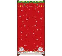 Generico Cubierta para puerta aislante, pantalla navideña con Papá Noel - Decoración invernal para puerta opaca - para invierno, salón, habitación infantil, ventana, cocina, garaje, entrada