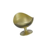 Genérico Cuenco de Metal con base para servir Mousses y postres, para helado de forma Irregular de acero inoxidable, cuenco para postre