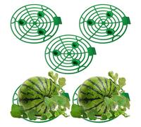 Genérico Cuna de soporte para sandía: soporte estable circular de 5 piezas, bandeja de soportes de cultivo reutilizable para sandía, verduras, frutas, fresas y calabaza