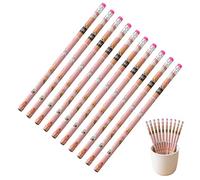 Genérico de 10 piezas anti-Break con borradores - Pencils for Kids | Cartoon HB Pencils Teacher Supplies with Robust Build & Vivid Acabado mate Textura para estudiantes, Home and Professional Activity