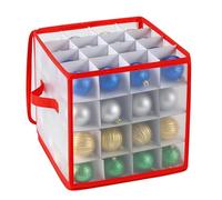 Genérico De Almacenamiento Para De Navidad, Contenedor Impermeable Con Capacidad Para 64 Bolas, Estuche Con Cremallera Doble, Separadores Y Asas, Para Decoración Navideña En Ático Y Hogar