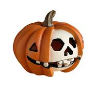 Genérico Decoración De Esqueleto De Halloween - Decré De Spooky Pumpkins Halloweens, Accesorio de terror Estacional | Corredor Desk House Póster, El Patio De La Casa Del Fen