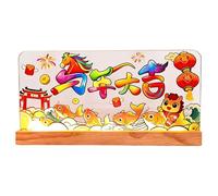 Generico Decoraciones para el Año Nuevo Chino 2026 - Acrílico Alimentado por USB con LED - Cartel Feliz Año Nuevo Decoración de Mesa - Para Hogar Dormitorio Salón Escuela Hotel de Primavera
