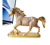 Genérico Decorative Sculpture Rich Horse Statues, Resin Horse Statue, 8.77 x 2.16 x 6.29 Inches, Display Living Room, Home Decor Sculpture for Decoration, Tabletop, Wedding