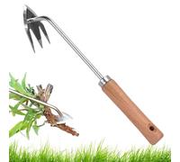 Genérico Deshierbador Manual,Arrancador Manual De 3 Dientes - Arrancador De Malas Hierbas - para Patio Trasero Granja Parterre de Flores Maceta Invernadero Césped Jardín Exterior