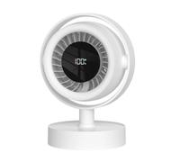 Genérico Desktop Fan - ABS Quiet Digital Display Oscillating Wind Blower