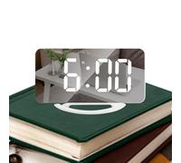 Genérico Despertadores Modernos para Dormitorios | Reloj Digital LED Electrónico Estético,Brillo Automático Electrónico Estético para Escritorio Dormitorio Estudio Aula