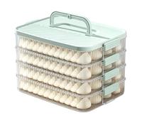Genérico Dessert Carrier Container - 4 Layer Stacking Safe Storage Vault, Sub Zero Flex Polymer Fresh Keeper Box, Non Slip Lift Handle Stand, Removable Moisture Elevation Grate Set | For Kitchen