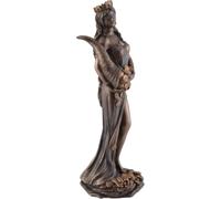 Generico Diosa Romana Fortuna 19 cm - Estatua decorativa efecto bronce, diosa de la suerte y la prosperidad, figura mitológica de colección para casa, oficina y regalo