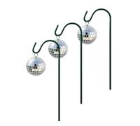 Genérico Disco Ball Garden Stakes - Reflective Glitter 3 Pieces Waterproof