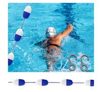 Genérico Divisores de carriles de Piscina Línea Flotante Divisor de Seguridad para Piscinas Cuerda boya Piscinas Escalera portátil, Divisor de carriles Flotante de segur
