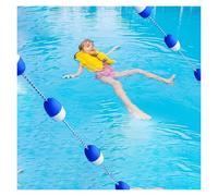 Genérico Divisores de carriles de Piscina Línea Flotante Divisor de Seguridad para Piscinas Cuerda boya Escalera de Piscina portátil, Cuerda de Seguridad para Piscinas,