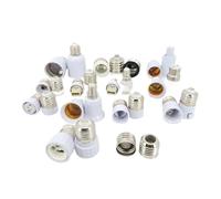 Genérico E27 E14 e17 a e40 e27 G24 GU10 E12 B22 MR16 base de lámpara LED adaptador luz portalámparas convertidor toma corriente(NO.12 2pcs)
