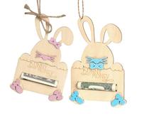 Generico Easter Money Holder - Rabbit Storage Accessory, Decorative Basket Filler Design, Adorable Holiday Ornament | Creative Gift Presentation Idea for Boys Bedroom Living Room Home School Nursery