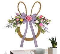 Genérico Easter Wreath Decorations - Festive Spring Bunny | Front Door Wreaths for Outside, 1 pack Artificial Ornament for Window Fireplace Wall Outdoor Indoor, Home Holiday Decor