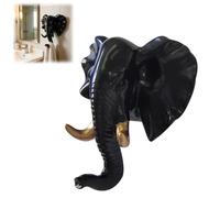Genérico Elephant Key Holder,Elephant Head Shaped Coat Hat Wall Hook,Vintage Rustic Decorative Wall Hooks,Animal Shaped Heavy Duty Hanger,for Kitchen,Bedroom,Entryway,Hallway,Home Decor