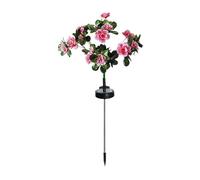 Generico En Forma De Para Exterior | Decoración Floral Artificial De Césped,Flores conmemorativas De 56 LED De Colores - Para Césped Interior Porche Jardín Terraza Primavera Funeral
