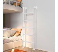 Genérico Escalera de Metal Blanca montada en el Suelo para Loft de casa, Escalera de Entrada y Salida de Altura, Escalera de Salida de Pozo de Ventana de sótano, Escalera de Escape de incen