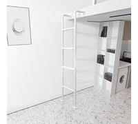 Genérico Escalera de Metal Blanca para Montaje en Pared para Loft de casa, Escalera de Entrada y Salida de Altura, Escalera de Salida de Pozo de Ventana de sótano, Escalera de Escape de Inc