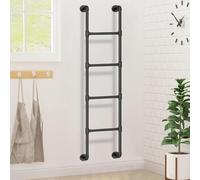 Genérico Escalera de Pared para literas, altillos, sótanos, pozos de Ventanas, escaleras de Emergencia contra Incendios, Escalera metálica de Tijera de Pared para áticos, caravanas, bibliot