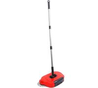 Genérico Escoba Barredora Manual para Limpieza de Suelos Duros y Madera Recogedor Automático y Mango Ajustable para Uso Doméstico