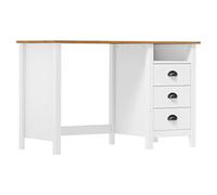 Genérico Escritorio Hill con 3 cajones Madera de Pino 120x50x74 cm,Mobiliario,Mobiliario de Oficina,Escritorios-288998