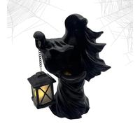 Genérico Escultura Fantasma Linterna Decoración Luminosa Halloween | Fantasma Vintage llevando una luz para apartamento casa embrujada garaje jardín patio balcón mesa