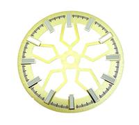 Genérico Esfera de Reloj con Mecanismo a la Vista, Esqueleto luz Verde, 28,5 MM, for Movimiento NH70, Accesorios modificados