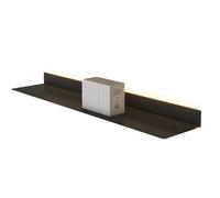 Genérico Estante Colgante de Pared, Estante de Metal Iluminado para Libros, estantes flotantes Multicapa para Pared, 1 Estante Flotante LED con Luces integradas, Estante metálico emisor de luz para p