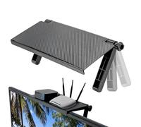Genérico Estante para Deco De TV | Soporte Ajustable para Pantalla De TV Y Monitor | Soporte Sin Taladro para Reproductores DVD Consolas Enrutadores Altavoces Barra De Sonido Cámara Multiusos